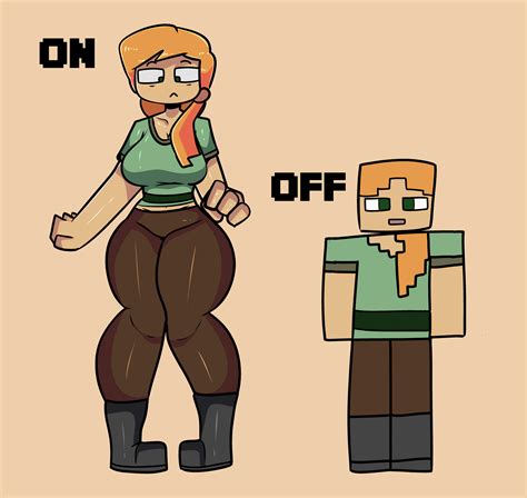 minecraft alex butt|Thicc Minecraft Alex .